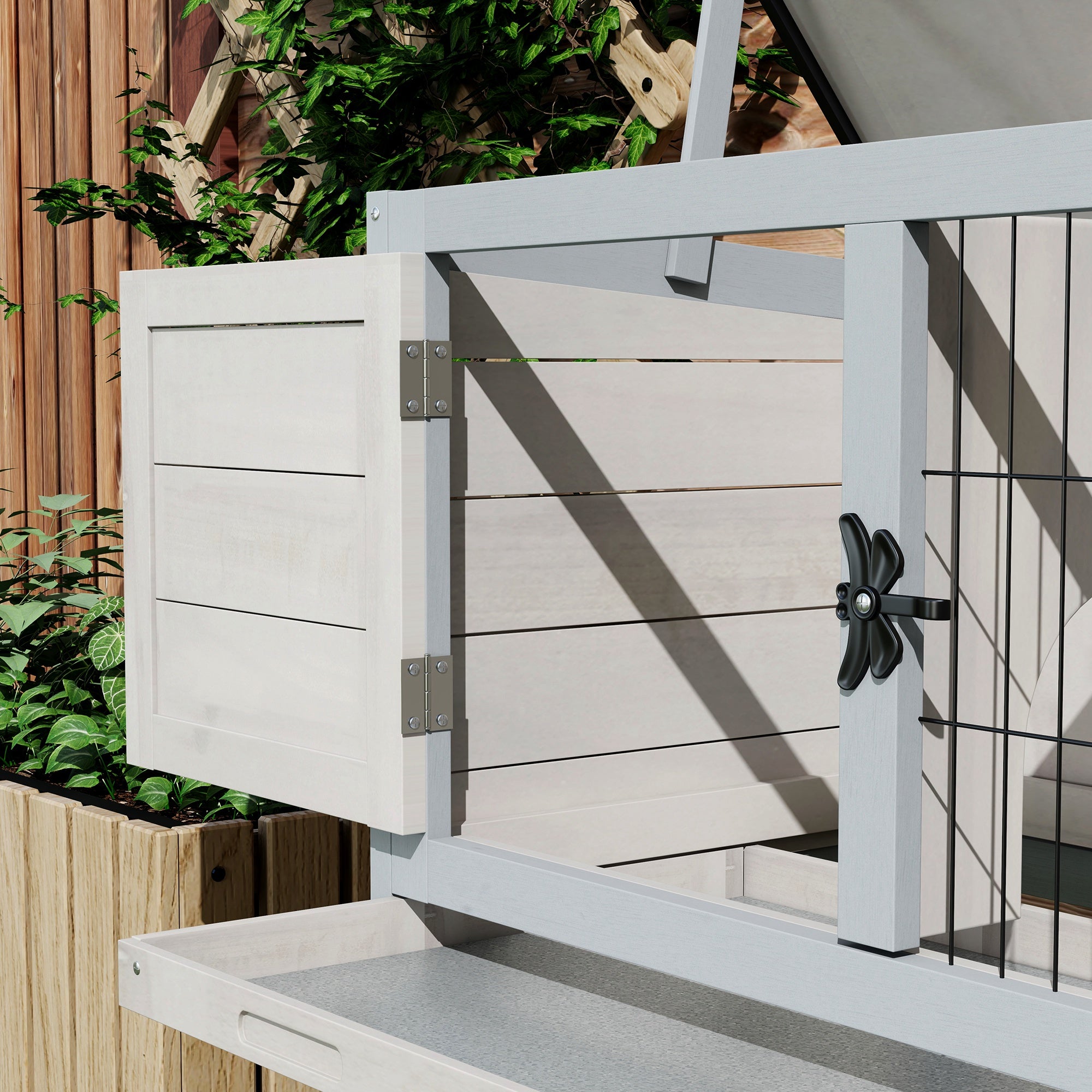 Hinged-Roof Hutch
