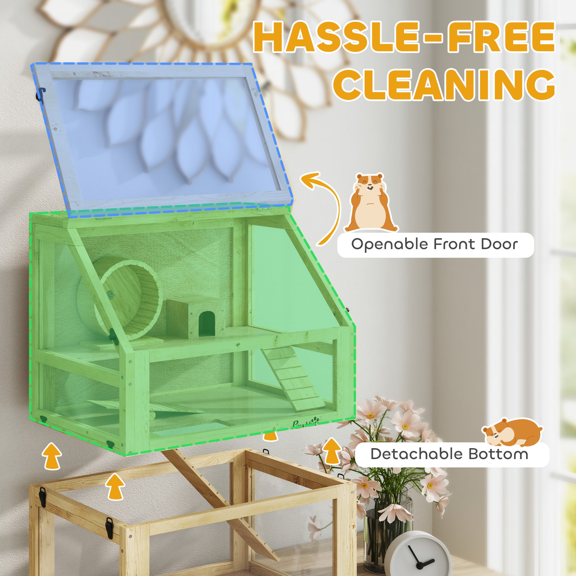 3-Tier Wooden Cage