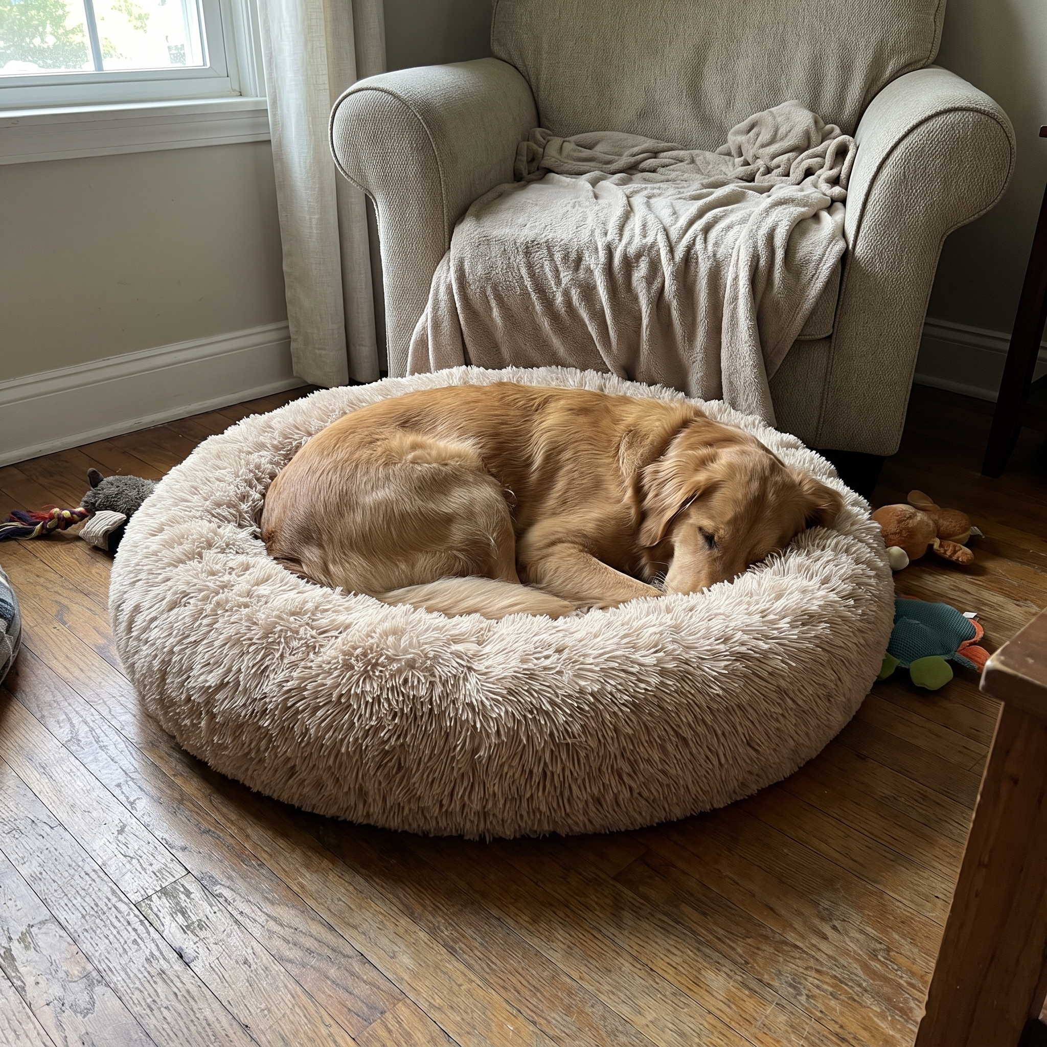 Pet using the product in a real home