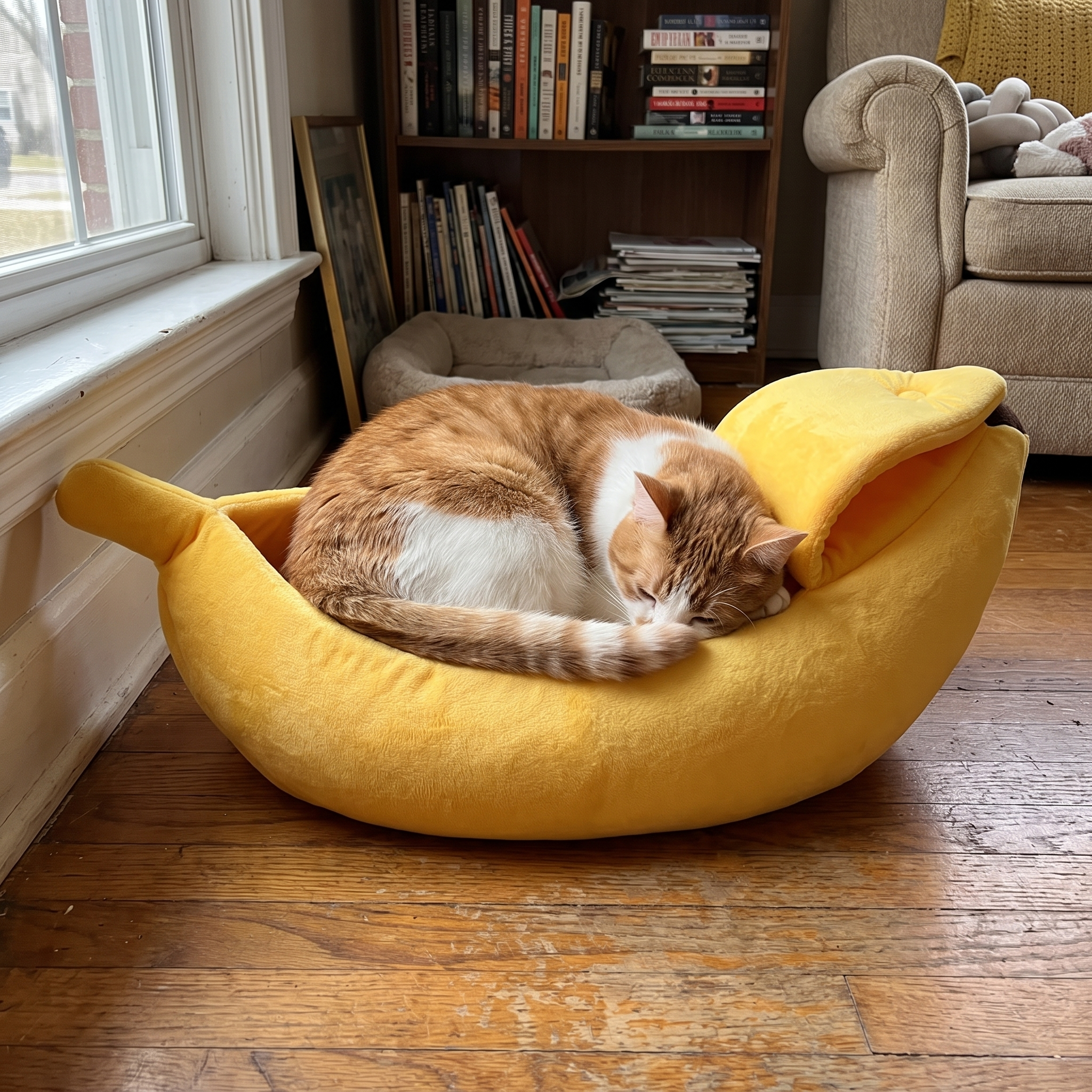 Pet using the product in a real home