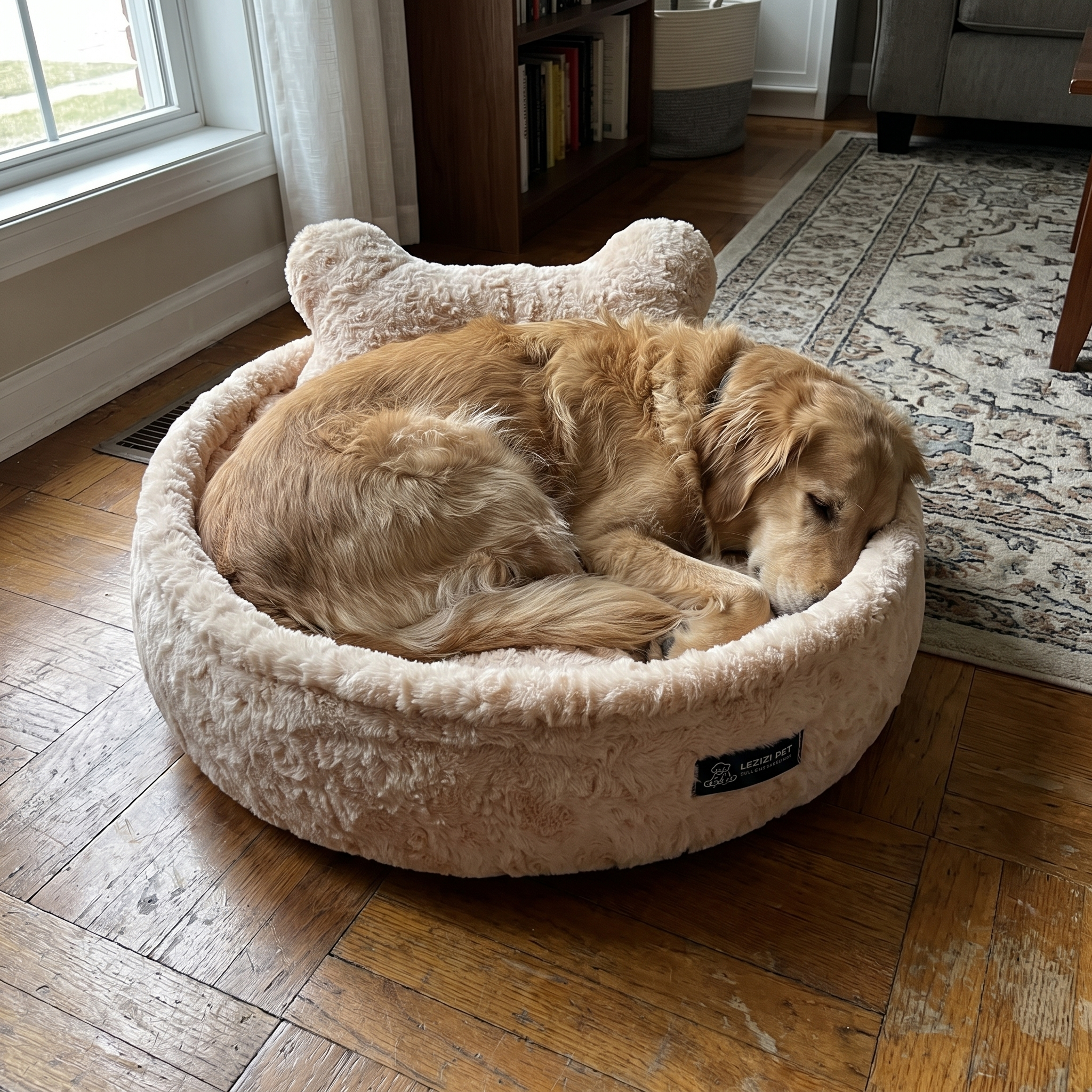 Pet using the product in a real home