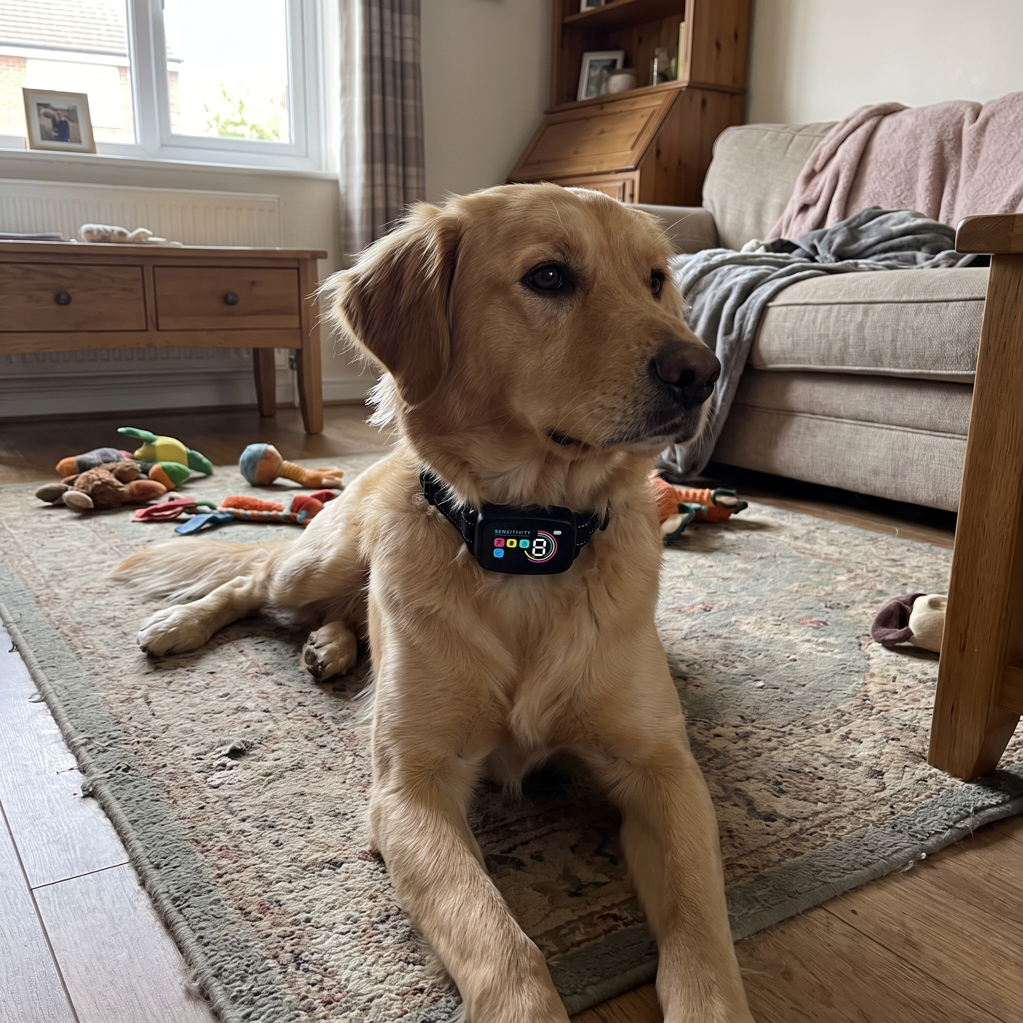 Pet using the product in a real home