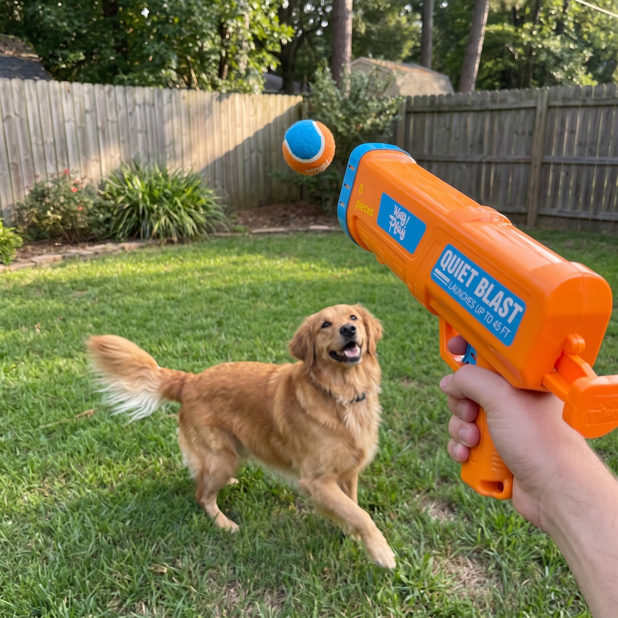 Pet using the product in a real home