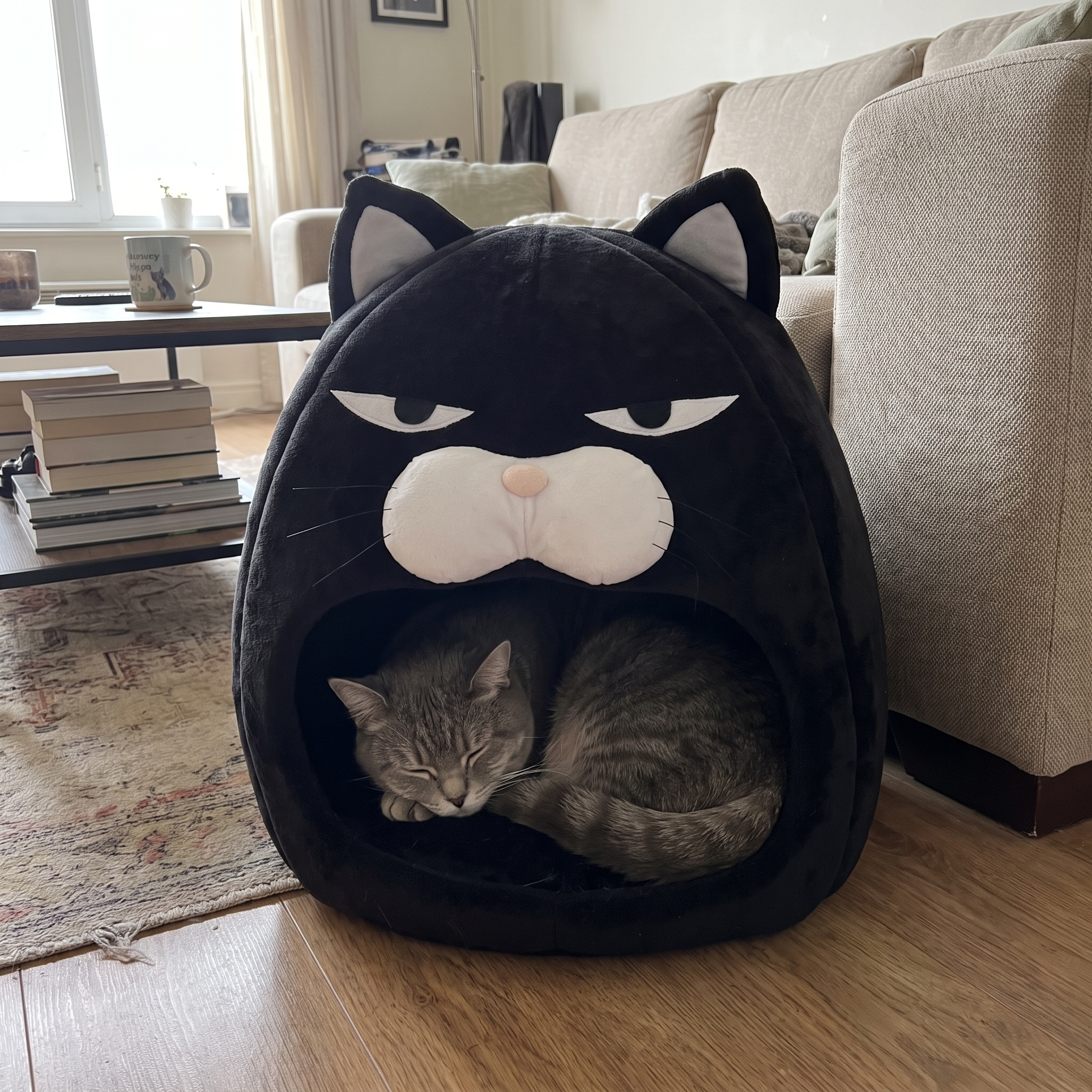Pet using the product in a real home