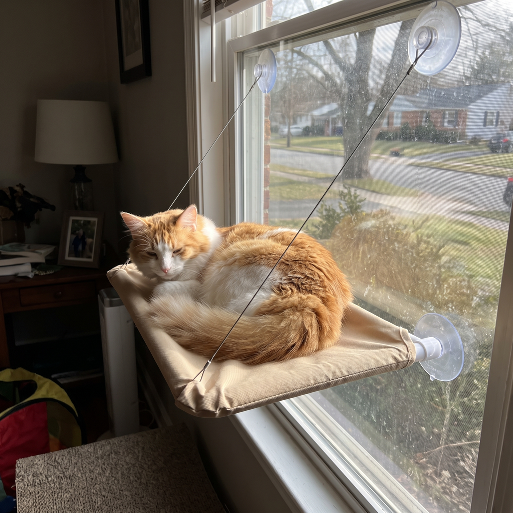 Pet using the product in a real home