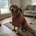 Pet using the product in a real home