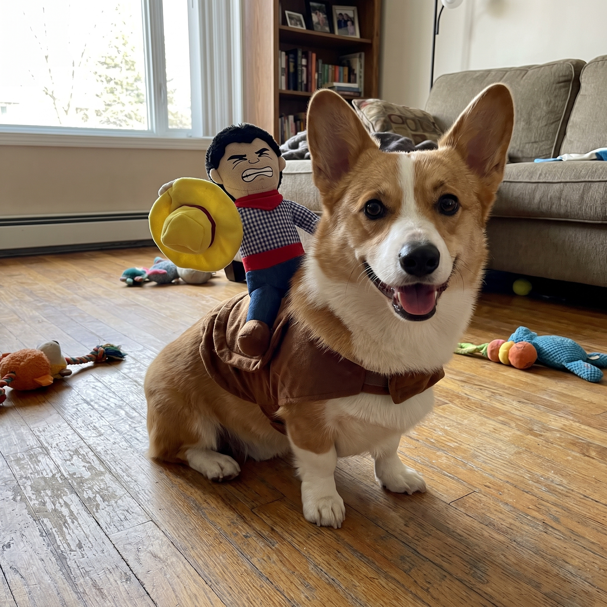 Pet using the product in a real home