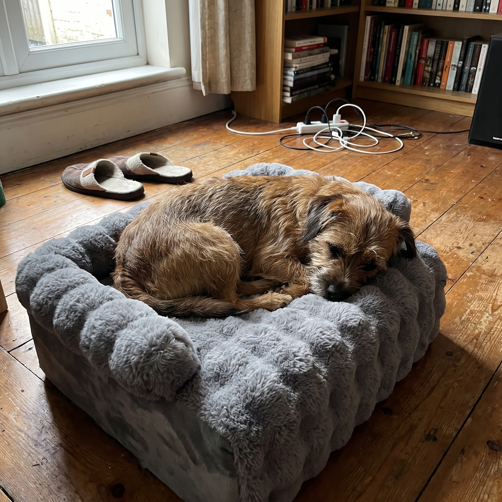 Pet using the product in a real home