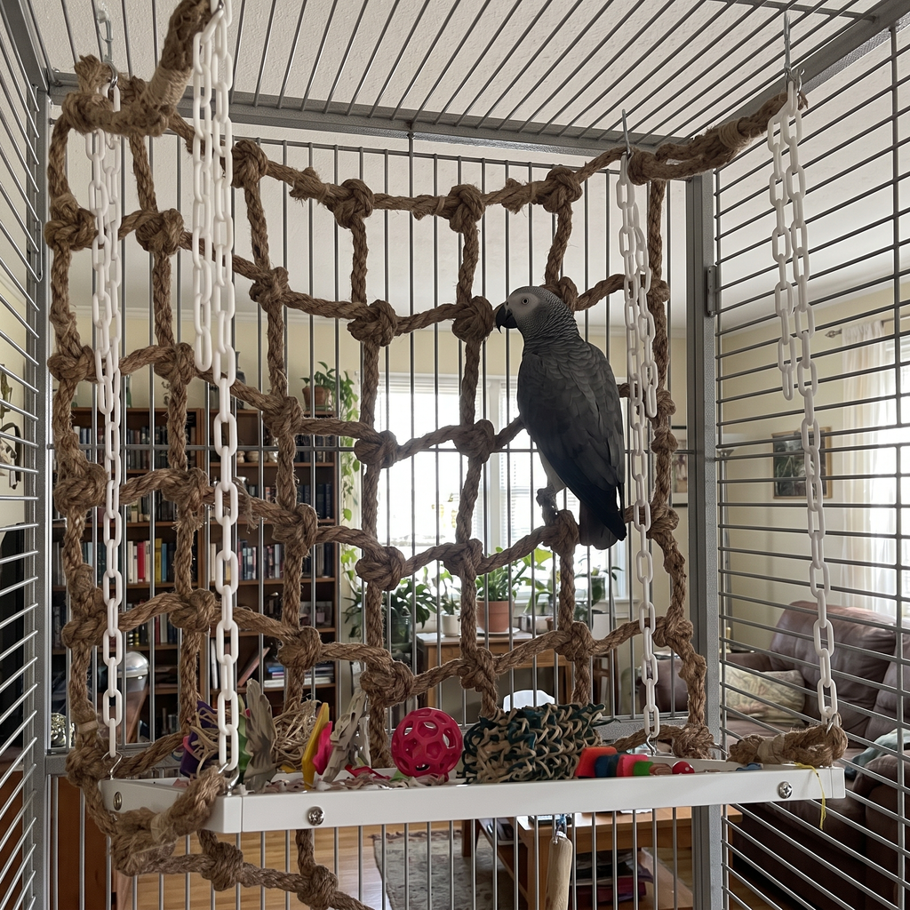 Pet using the product in a real home