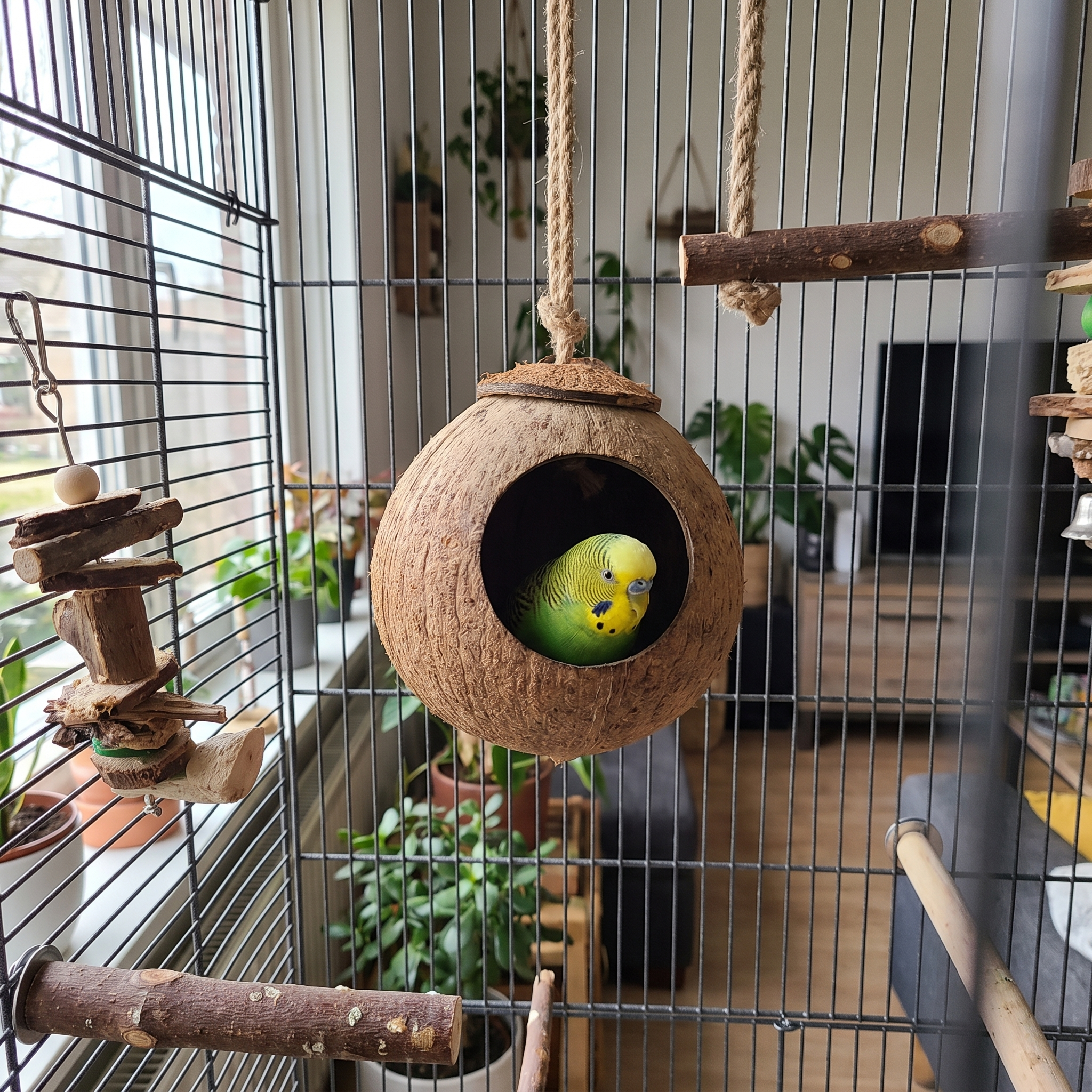 Pet using the product in a real home