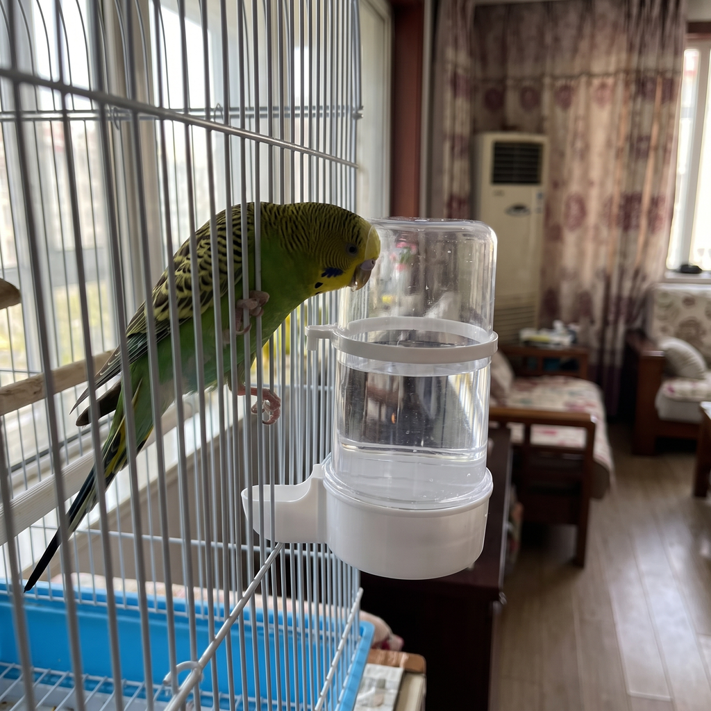 Pet using the product in a real home