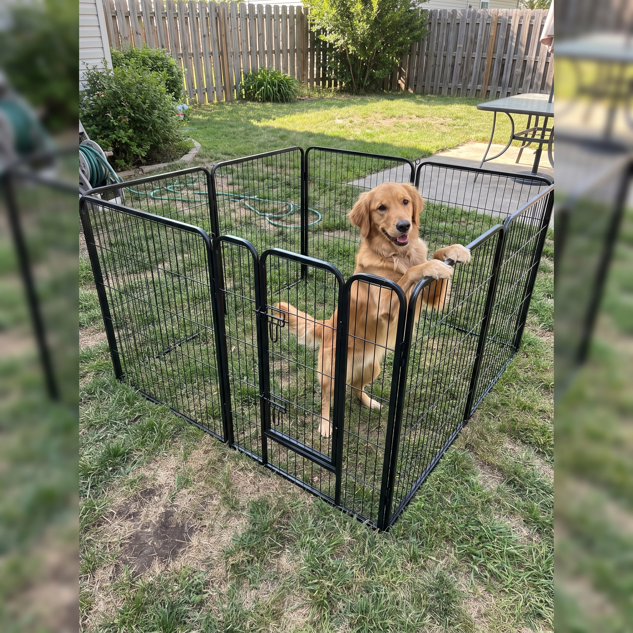 Pet using the product in a real home