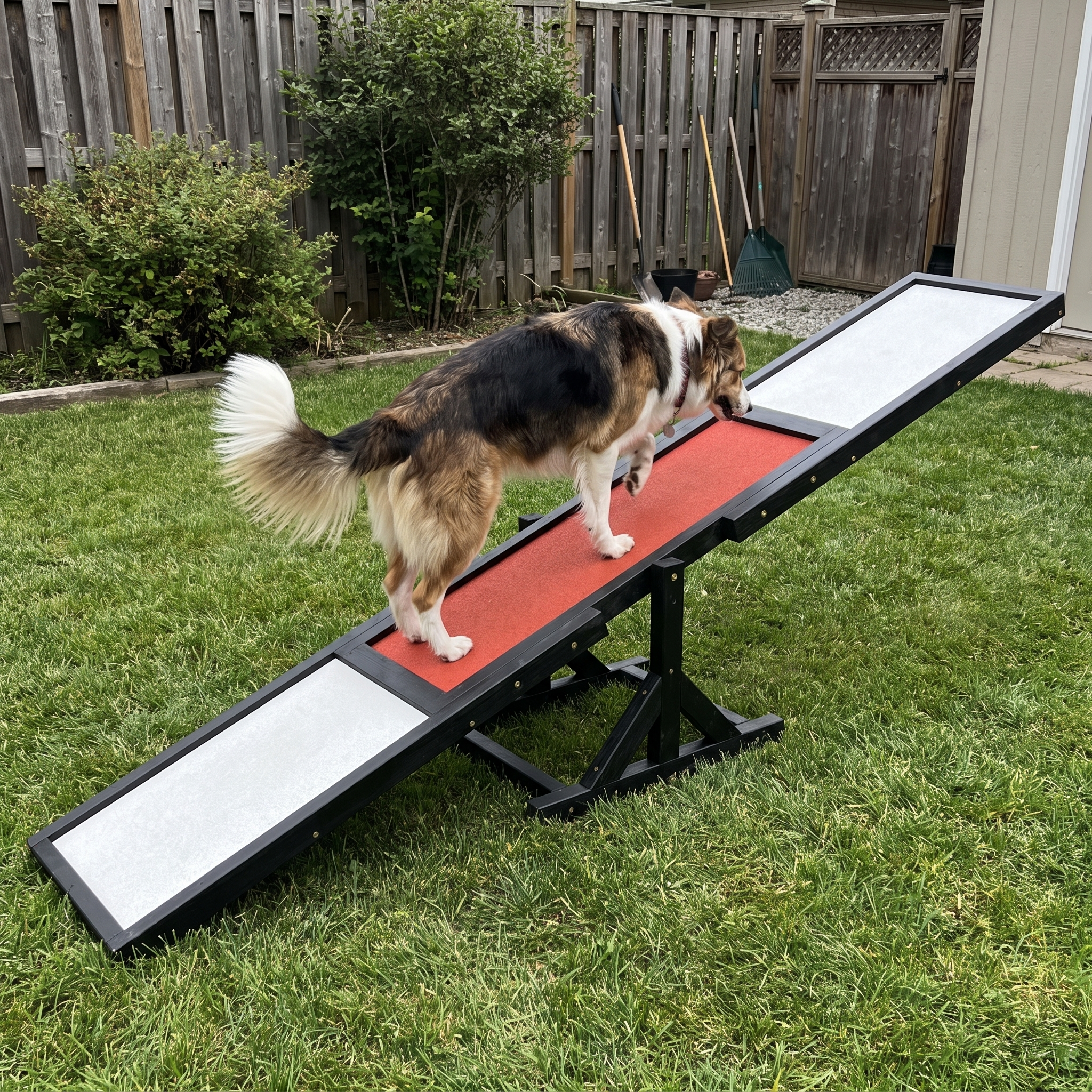 Pet using the product in a real home