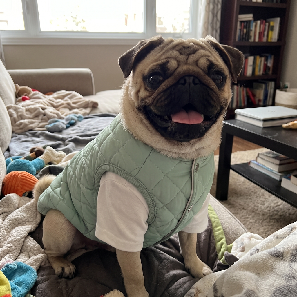 Pet using the product in a real home