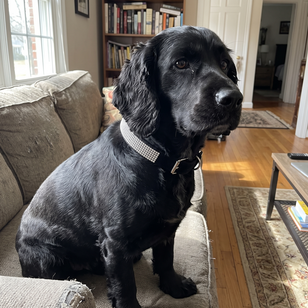 Pet using the product in a real home