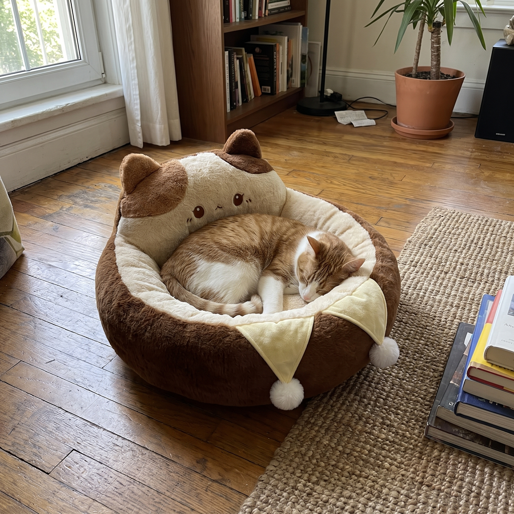 Pet using the product in a real home