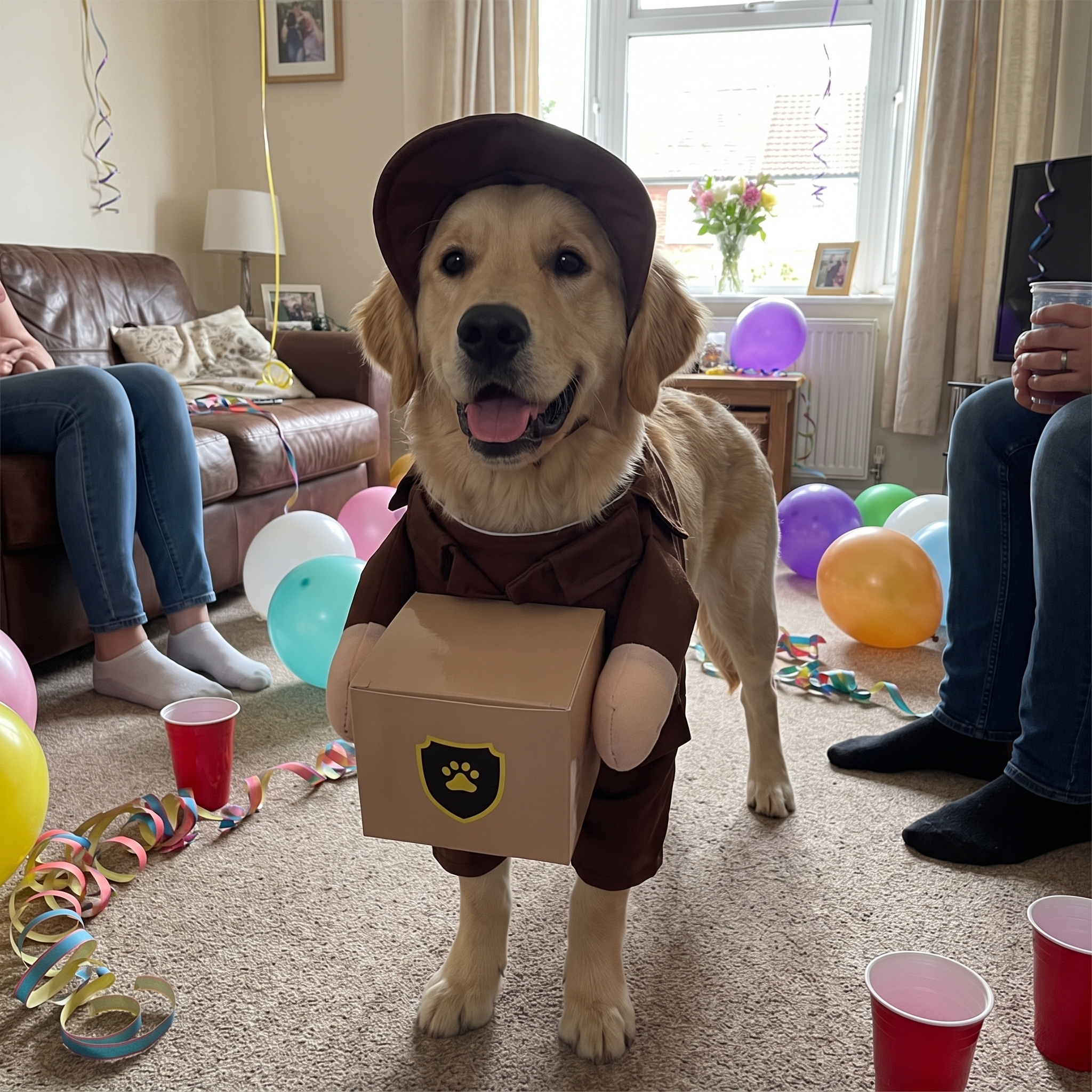 Pet using the product in a real home