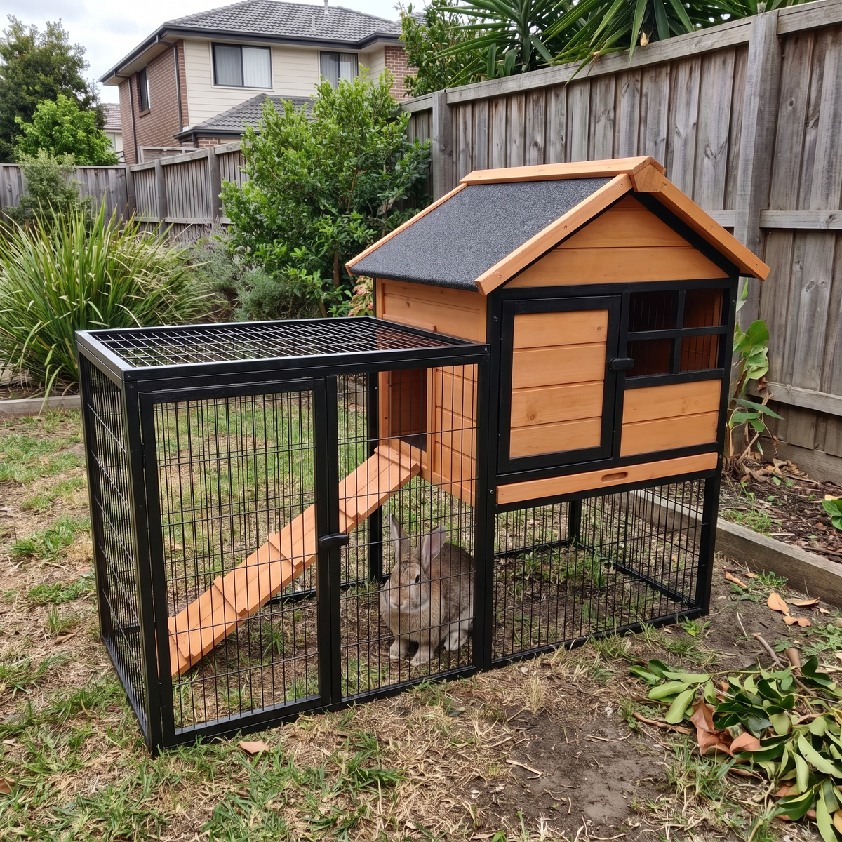 Pet using the product in a real home
