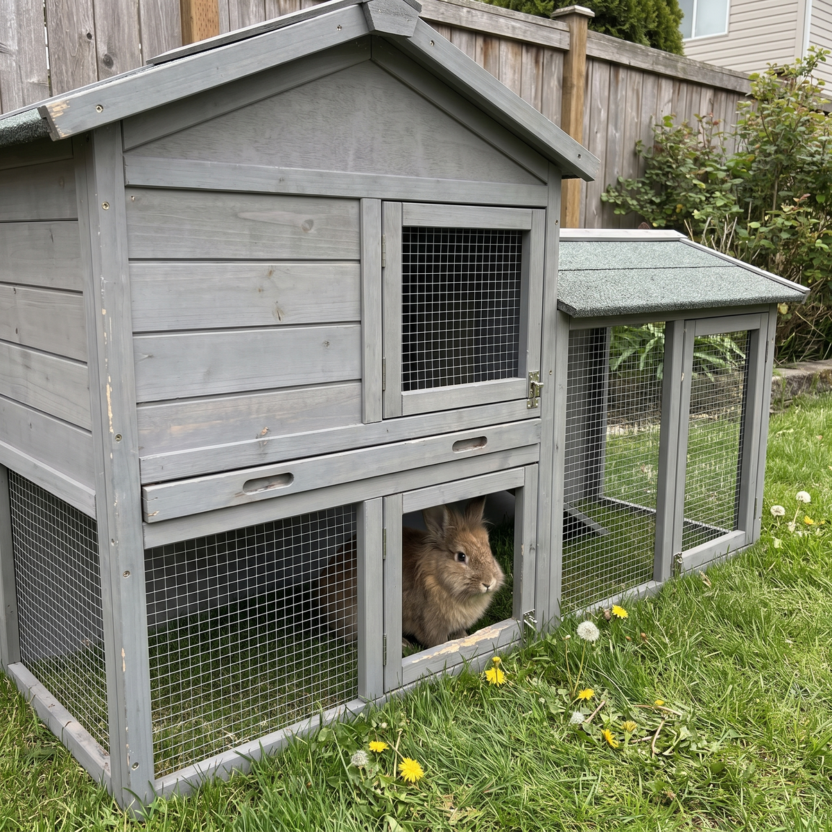 Pet using the product in a real home