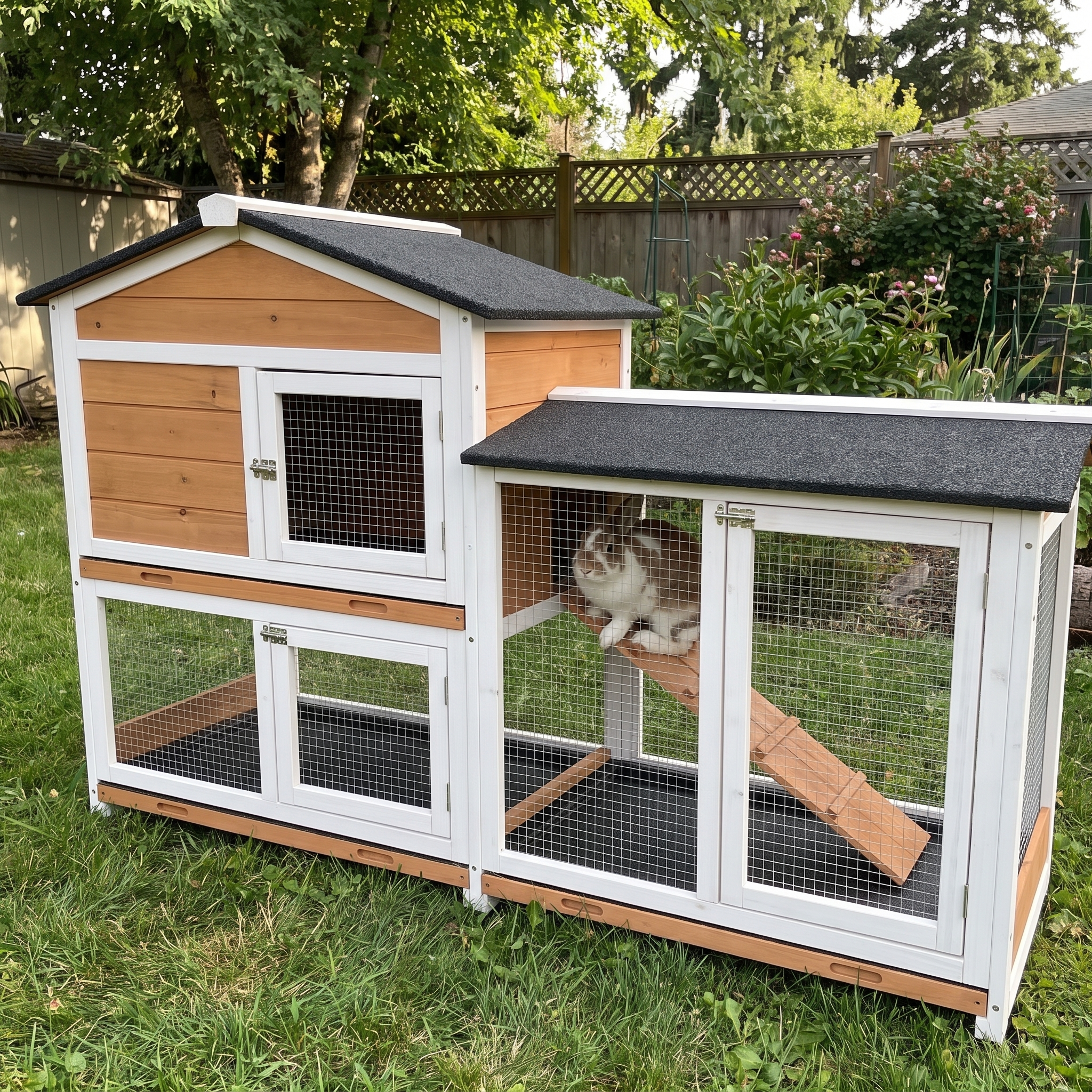 Pet using the product in a real home