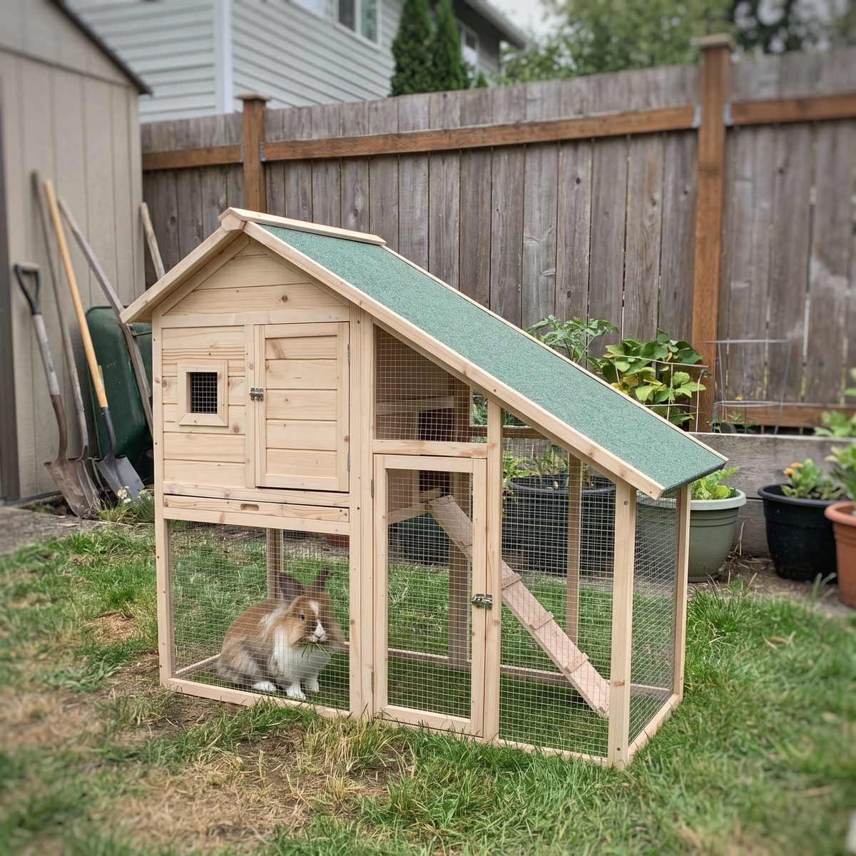 Pet using the product in a real home