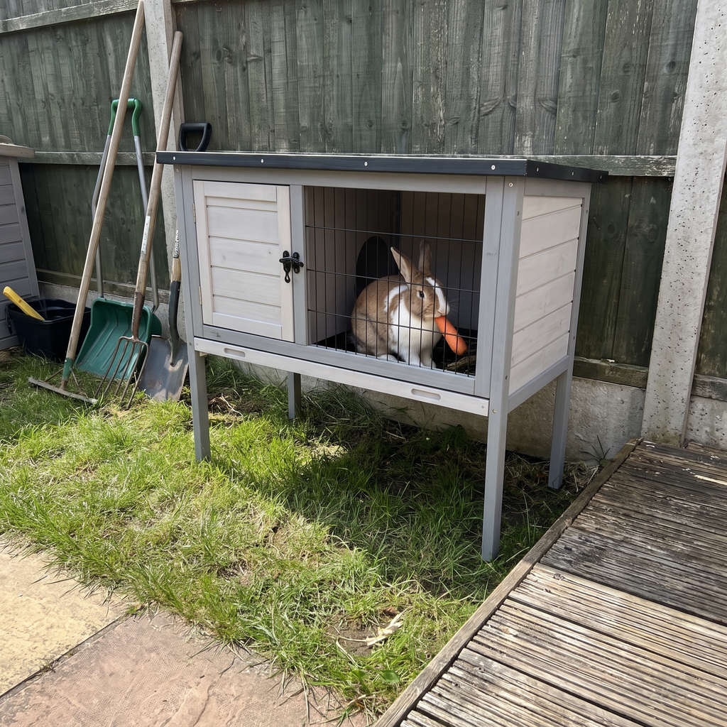 Pet using the product in a real home