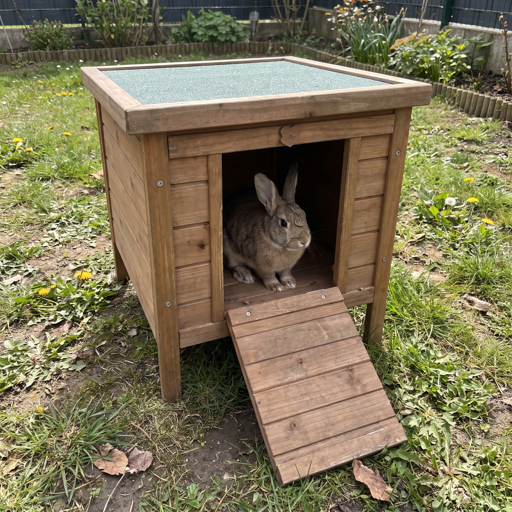 Pet using the product in a real home