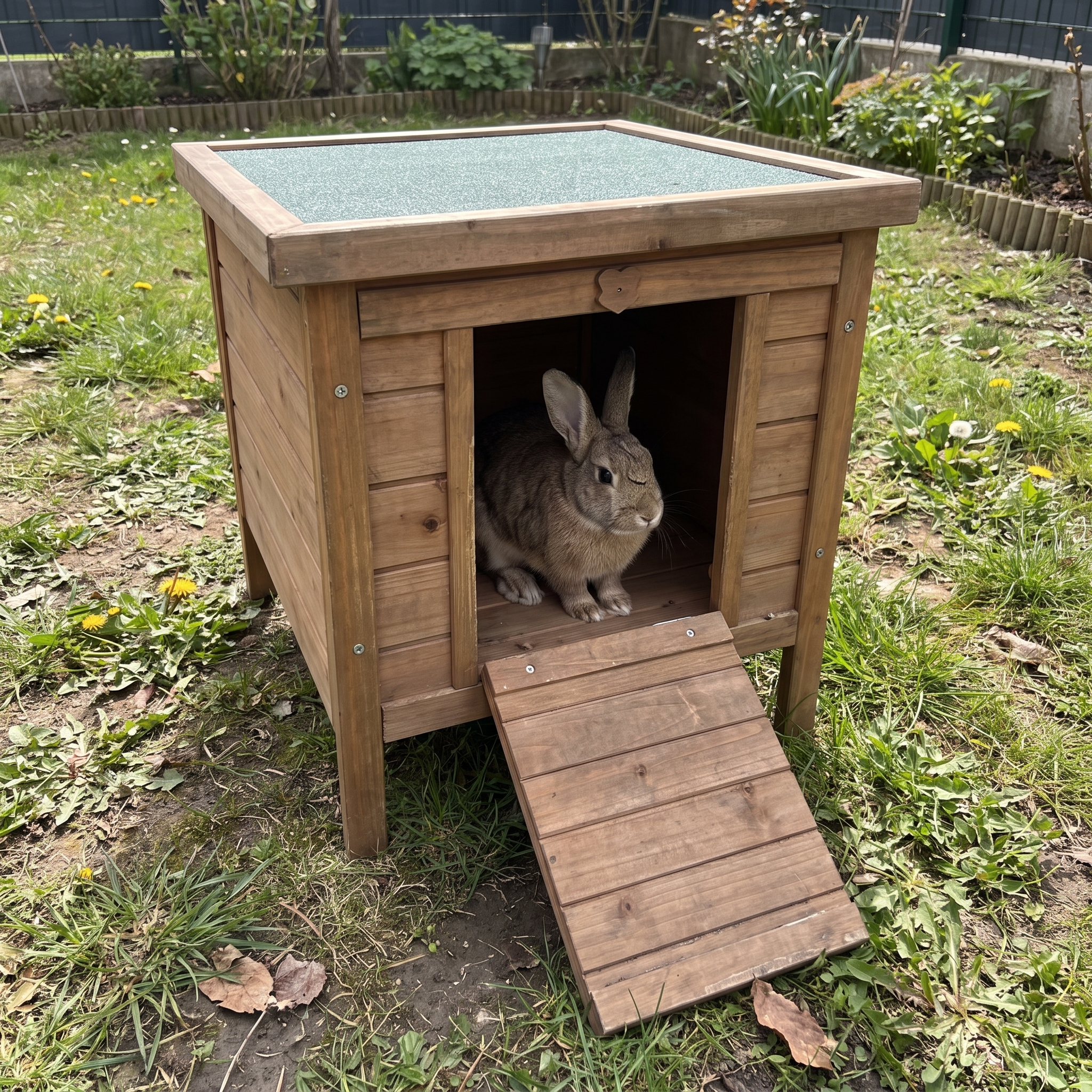 Pet using the product in a real home