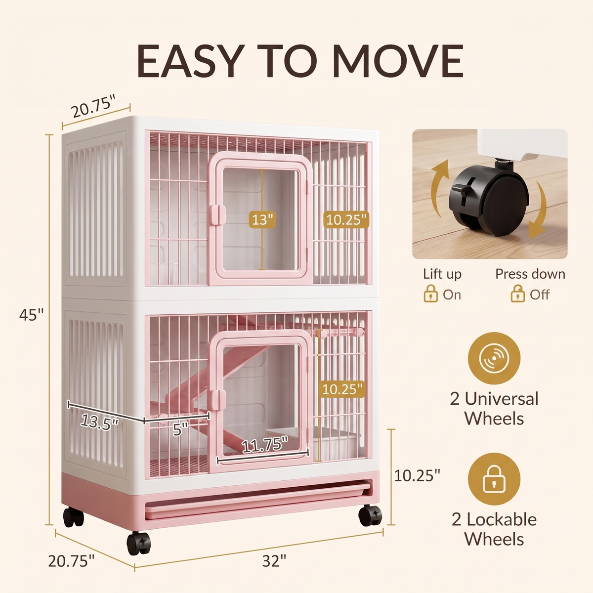 4-Level Small Pet Cage
