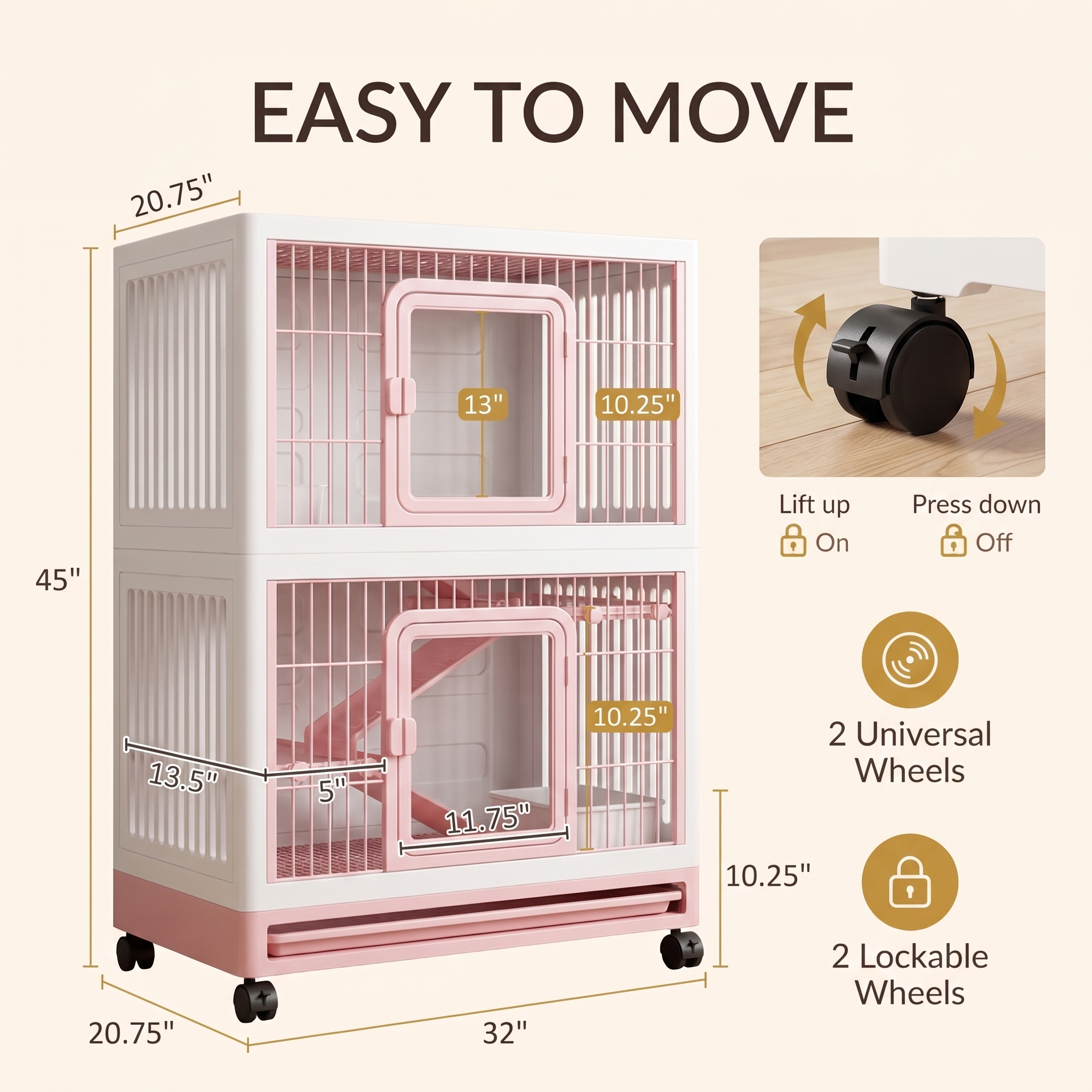 4-Level Small Pet Cage