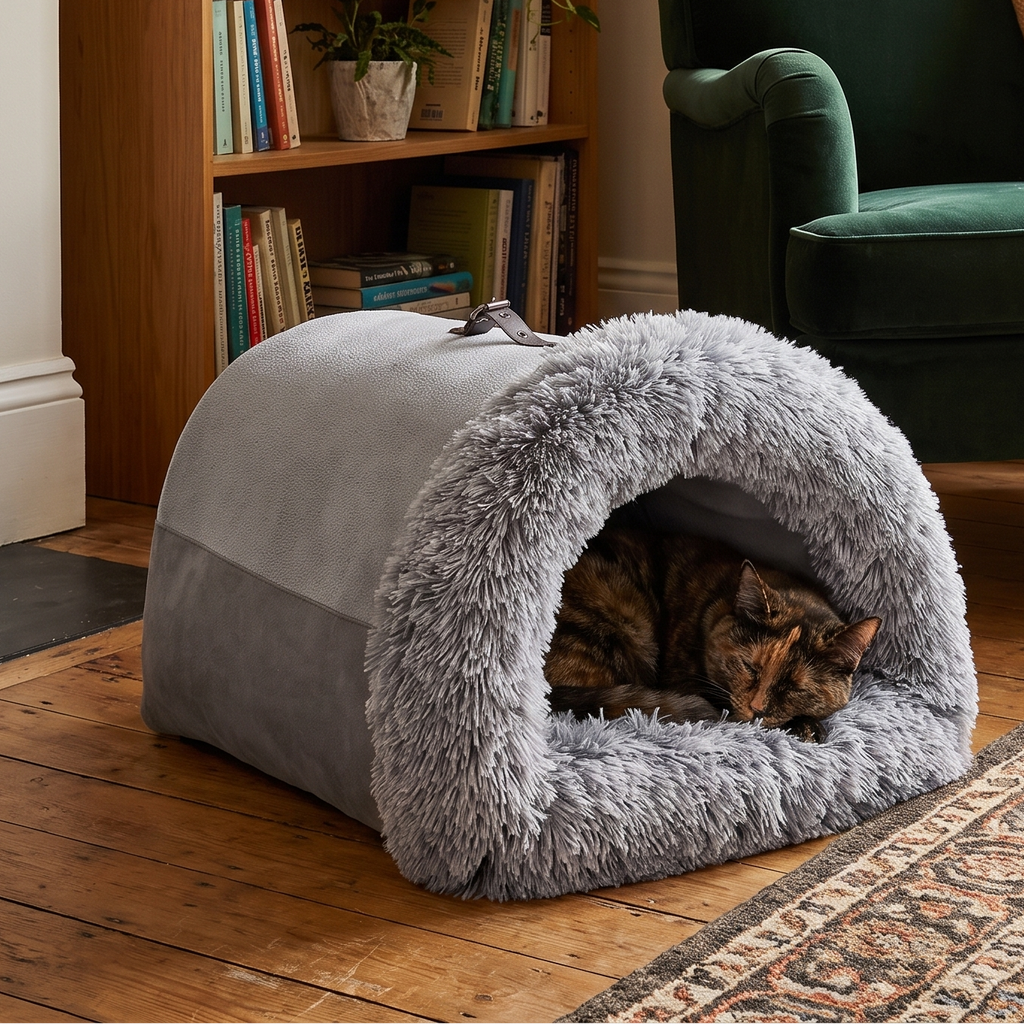 Calming Cat Cave Bed