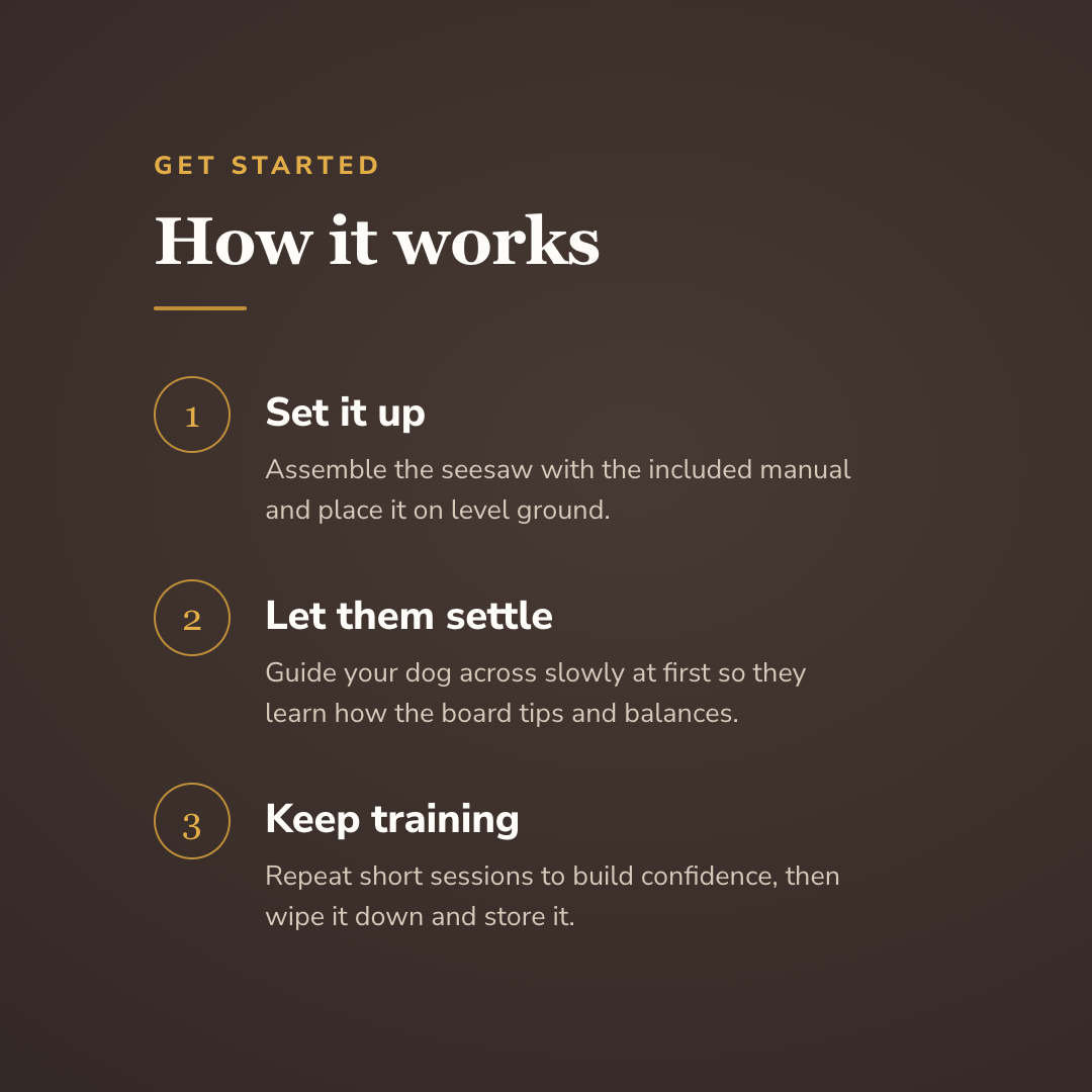 How the dog agility seesaw works - wrenwood howitworks