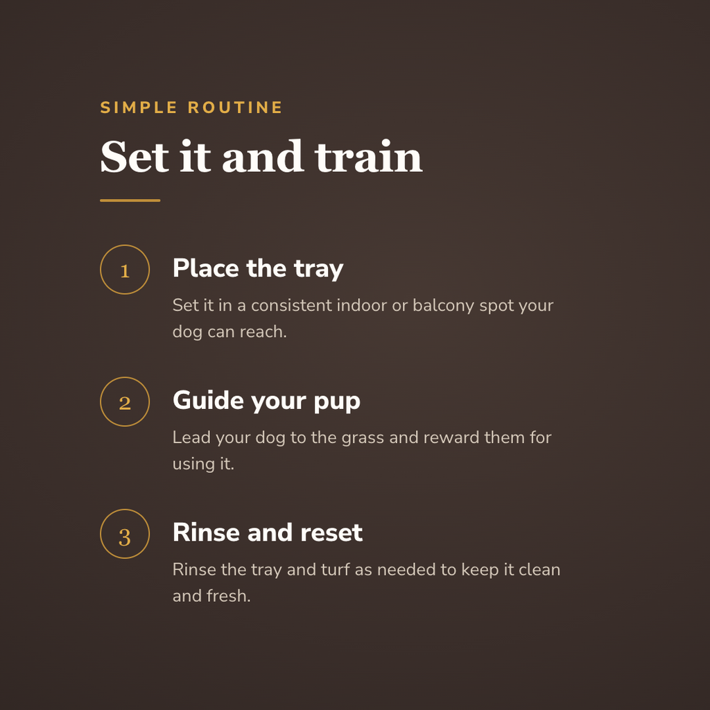 How the dog lawn potty tray works - wrenwood howitworks