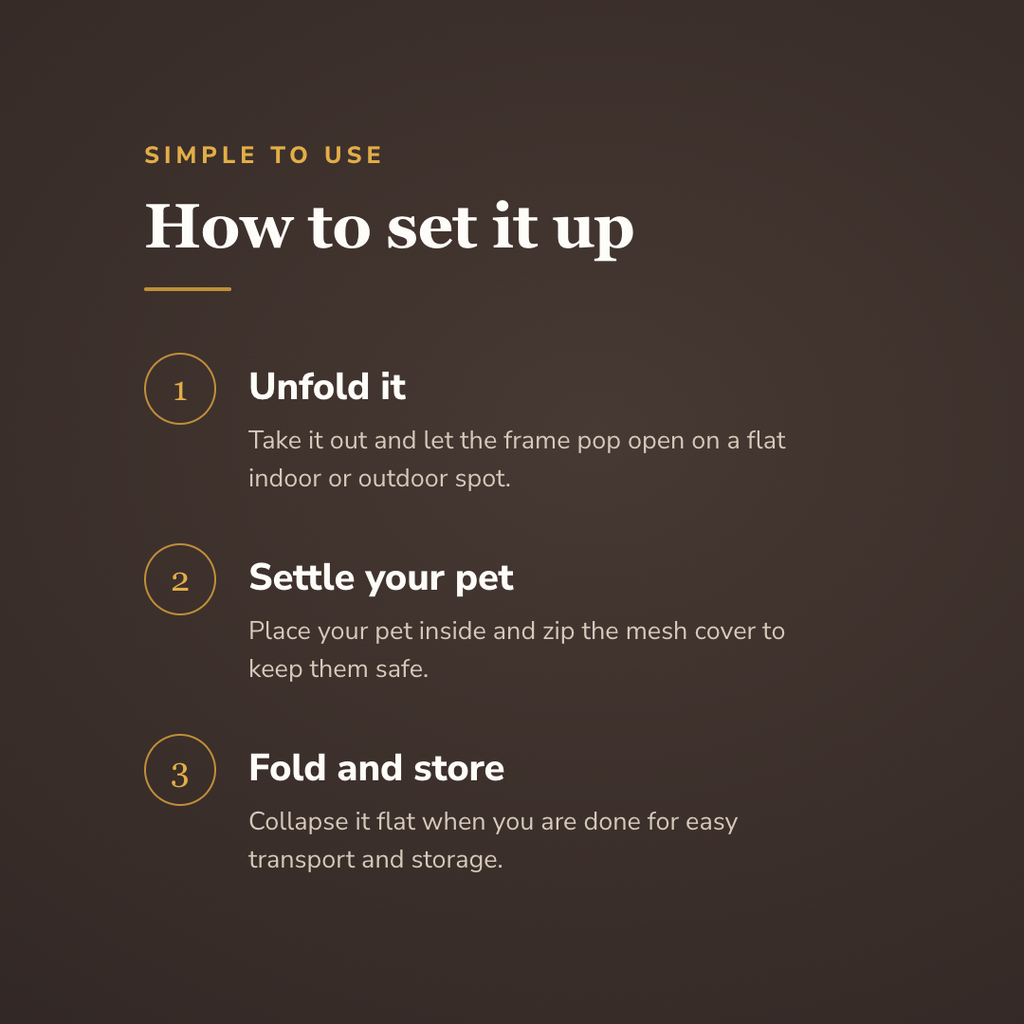 How the foldable pet playpen works - wrenwood howitworks
