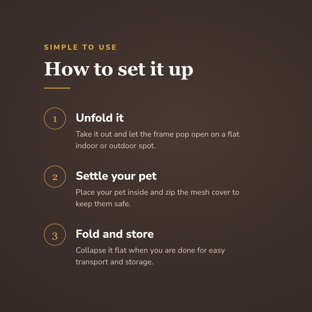 How the foldable pet playpen works - wrenwood howitworks