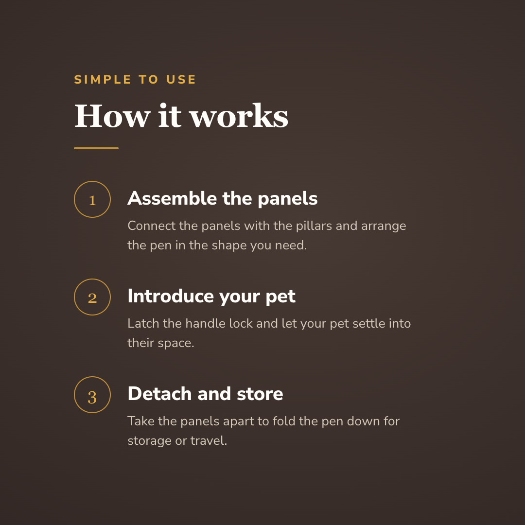 How the metal dog playpen works - wrenwood howitworks