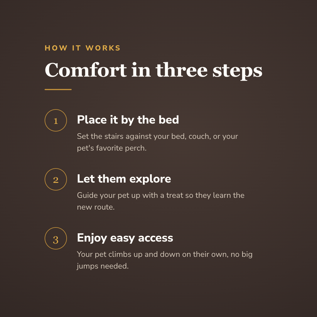 How the plush pet stairs work - wrenwood howitworks