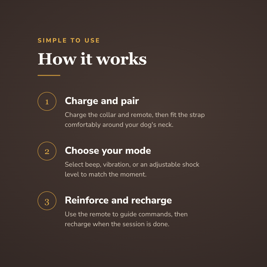 How the remote dog training collar works - wrenwood howitworks