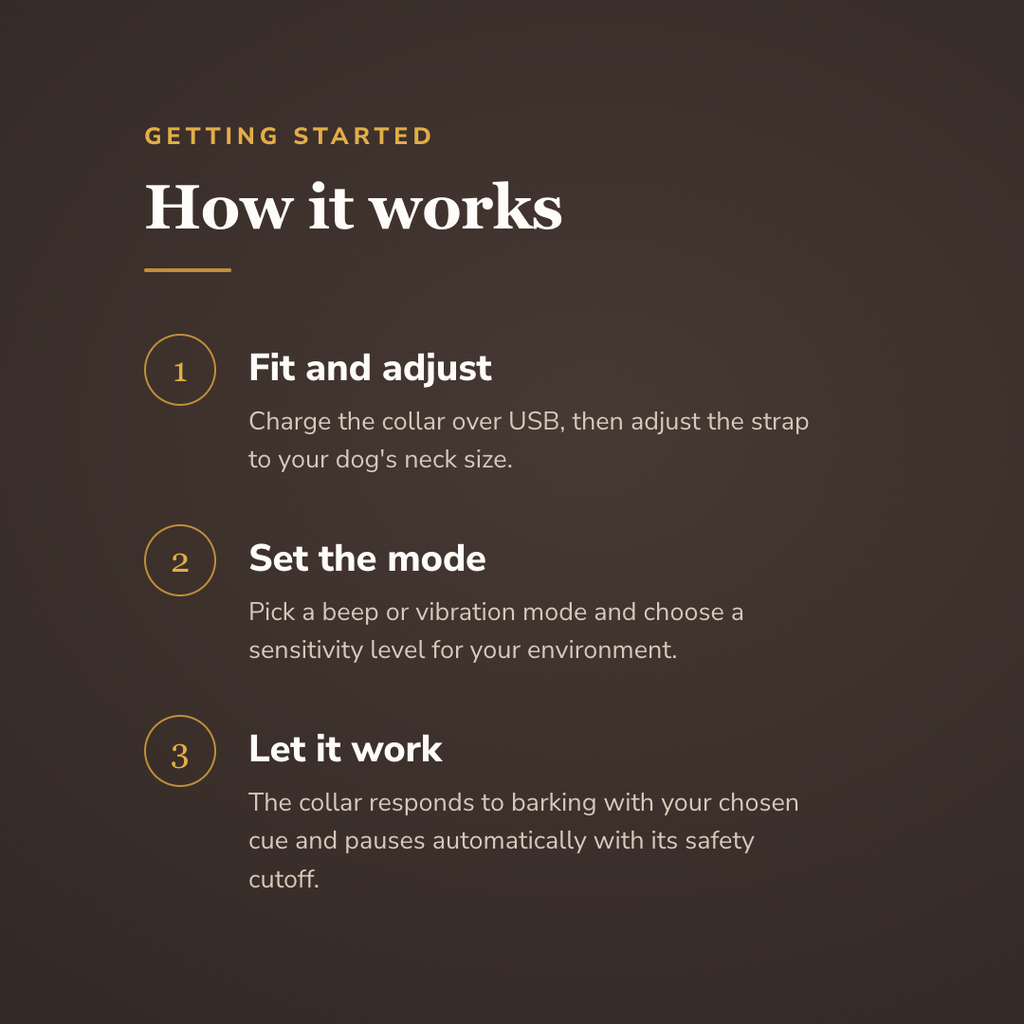 Fit and adjust, set the mode, let it work - wrenwood howitworks