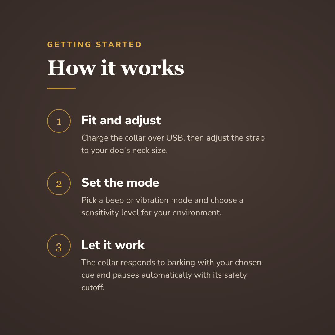Fit and adjust, set the mode, let it work - wrenwood howitworks