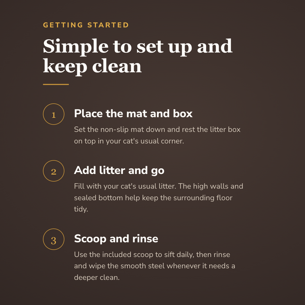How the stainless steel litter box works - wrenwood howitworks