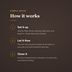 How the stainless steel pet water fountain works - wrenwood howitworks