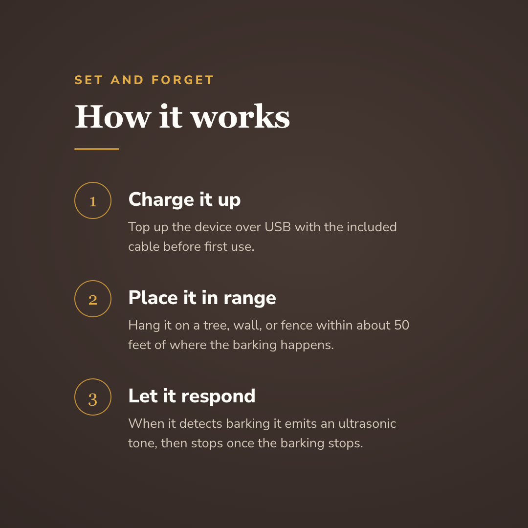 Charge it up, place it in range, let it respond - wrenwood howitworks