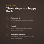 Three steps to a happy flock - wrenwood howitworks
