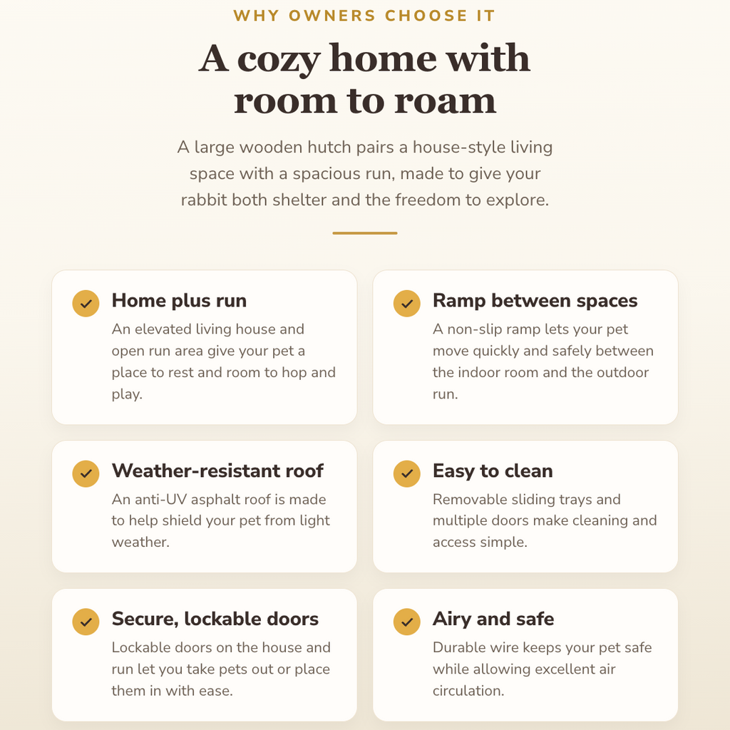Why buyers choose this — benefits