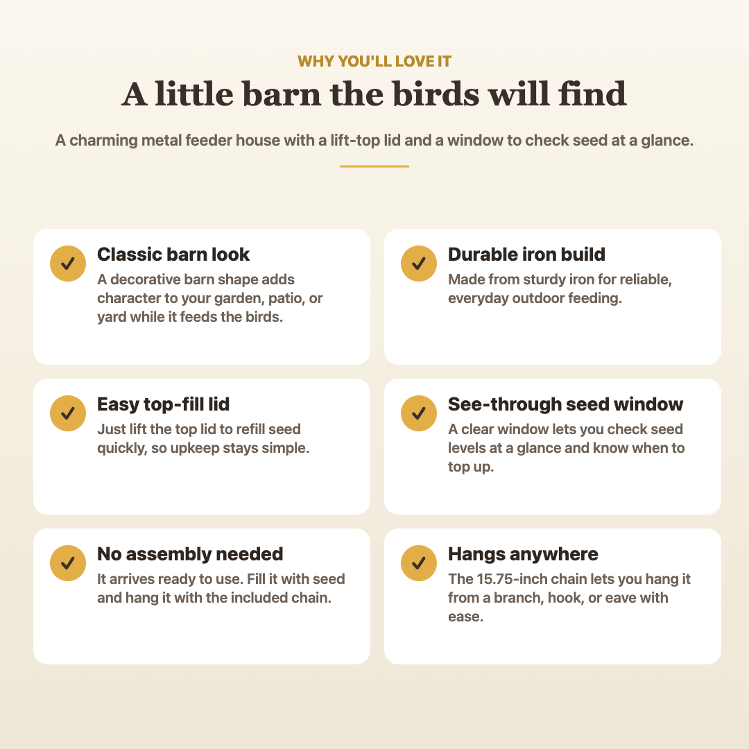 Barn Bird Feeder